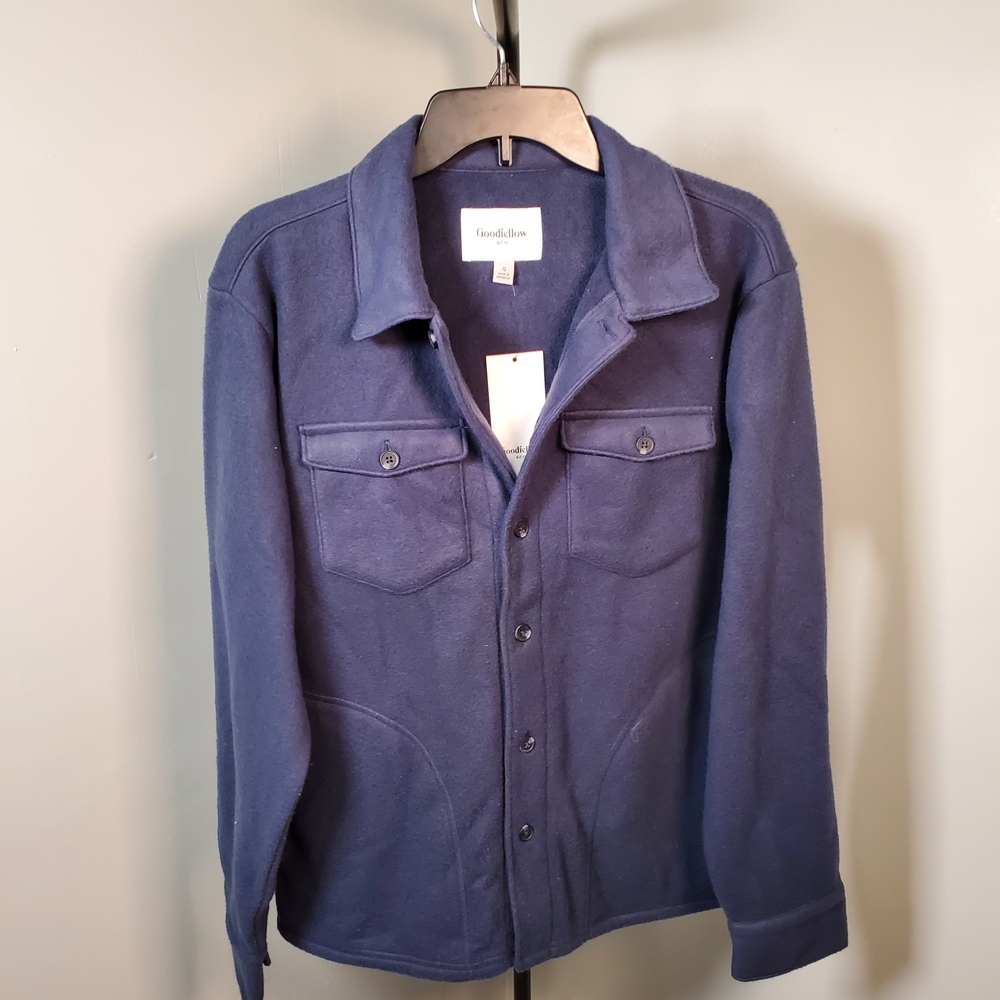 Goodfellow & Co Men's Blue Casual Button Down Shirt